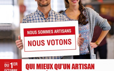 Les artisans appelés à voter du 1er au 14 octobre prochain